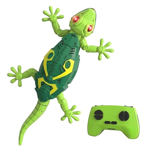 Remote Control Wall Climbing Lizard Toy With LED Eyes