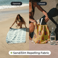 2-in-1 Sand-Free Towel Backpack | 100% Organic Cotton